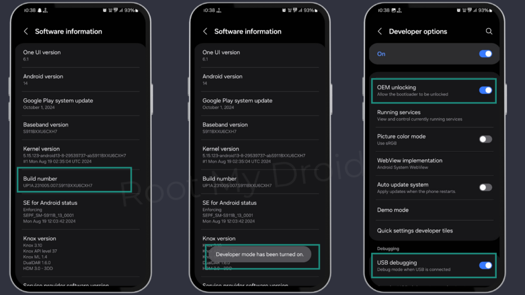 How to enable developer option and oem unlock in android (rootmydroid.com)